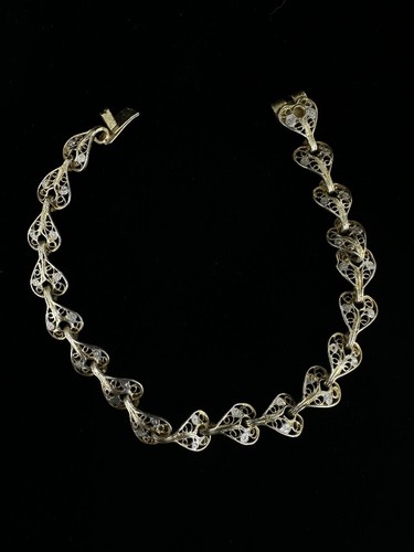 Bracciale maglia cuore - bracciale,